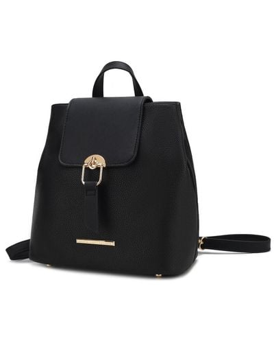 MKF Collection by Mia K Ingrid Vegan Leather Convertible Backpack - Black