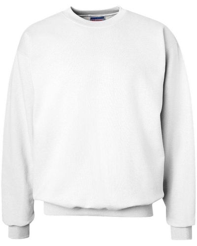 Hanes Ultimate Cotton Crewneck Sweatshirt - White