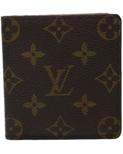Louis Vuitton Portefeuille Brazza Brown Canvas Wallet (Pre-Owned)
