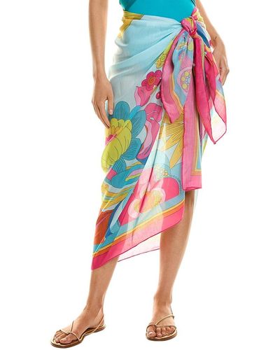 Trina Turk Fontaine Pareo Cover-up Skirt - Pink