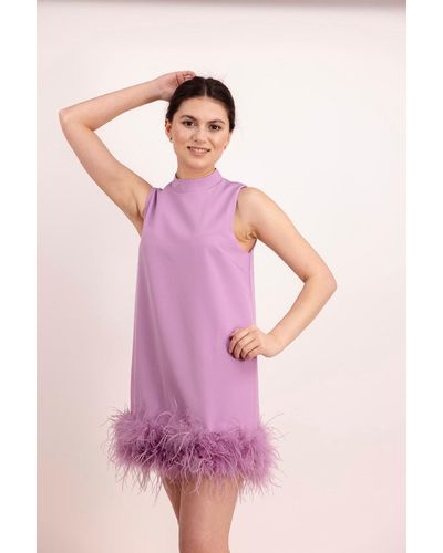 BeReal Lilac Sleeveless Dress - Pink