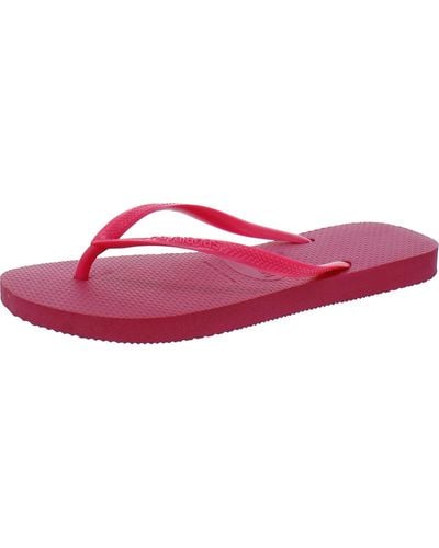 Havaianas Slim Flip-flops Slip On Thong Sandals - Pink