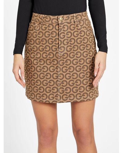 Guess Factory Fernanda Mini Skirt - Natural