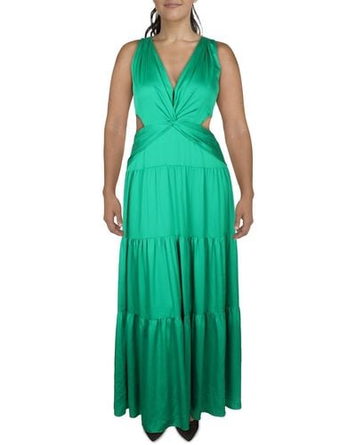 Lauren by Ralph Lauren Chiffon Long Evening Dress - Green