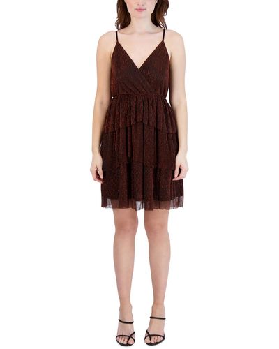 BCBGeneration Metallic Mini Cocktail And Party Dress - Multicolor