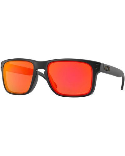 Oakley Holbrook Xl 9102-e2 Prizm Ruby Frame Sunglasses - Red