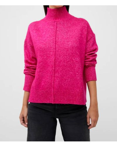 French Connection Kessy Recycled Turtleneck Sweater - Pink