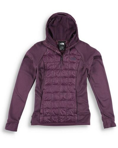 The North Face Thermoball Nf0a7qabnxe Wine Hybrid Jacket Size S Ncl209 - Purple