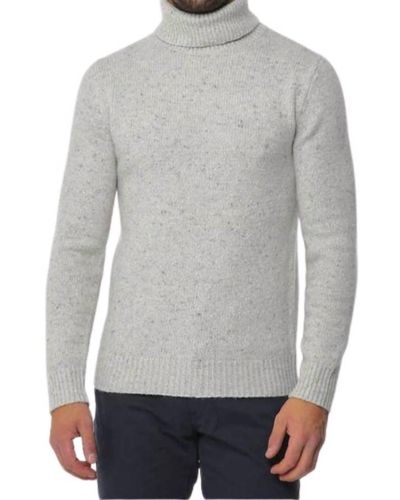 Hartford Donegal Roll Neck Sweater - Gray
