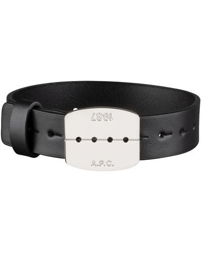 A.P.C. Liverpool Bracelet - Black