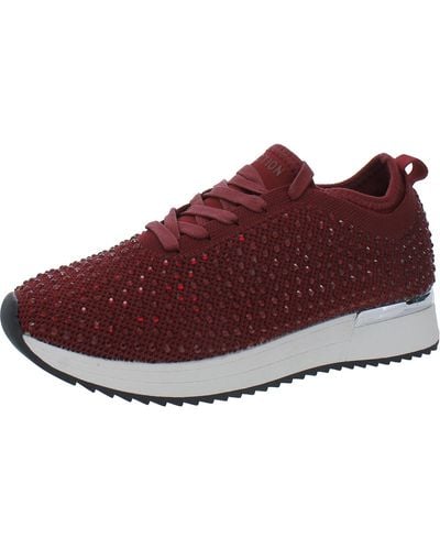 Kenneth Cole Cameron Lifestyle Knit Casual And Fashion Sneakers - Red