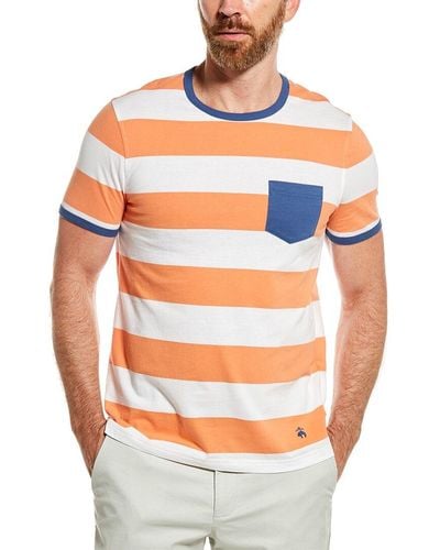 Brooks Brothers Wide Stripe T-shirt - Orange
