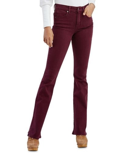 Veronica Beard Beverly High Rise Skinny Flare Jeans - Purple