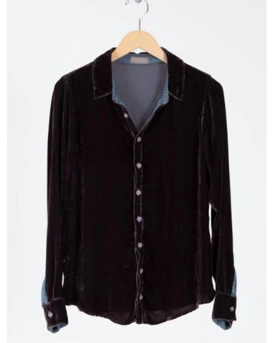 CP Shades Velvet Romy Shirt - Black