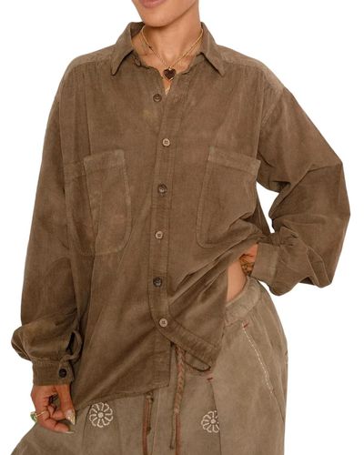 Dr. Collectors Picasso Buttondown Shirt - Brown