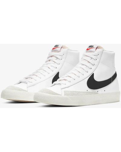 Nike Blazer Mid '77 Vintage Bq6806-100 & Black Sneaker Shoes Ndd117 - White
