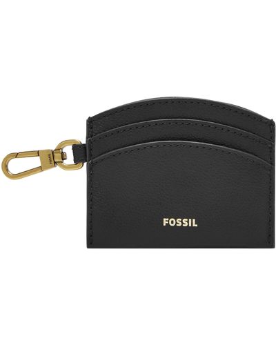 Fossil Sofia Leather Card Case - Black