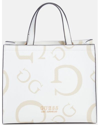 Guess Factory Lindey Mini Tote - White