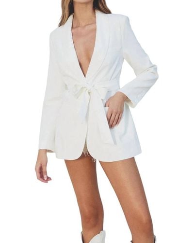 Dress Forum Blossoming Blazer - White