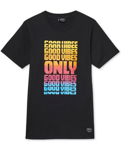 Wesc Cotton Crewneck Graphic T-shirt - Black