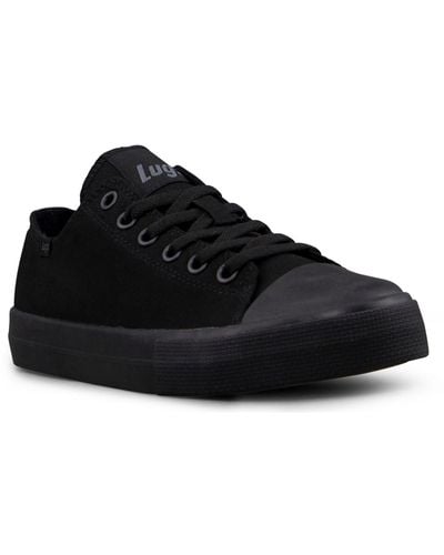 Lugz stagger Lo Canvas Lifestyle Casual And Fashion Sneakers - Black