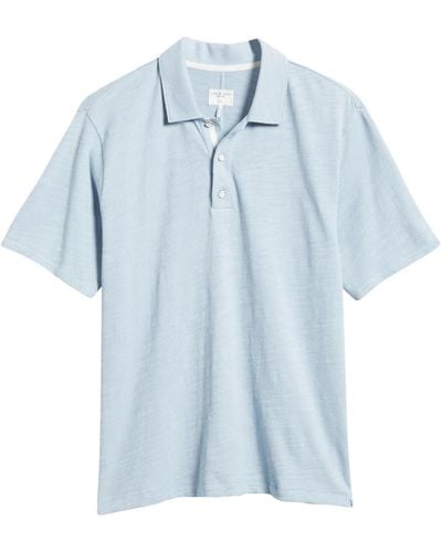 Rag & Bone Classic Flame Polo Shirt - Blue