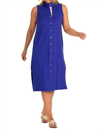 Duffield Lane Kerry Midi Dress - Blue