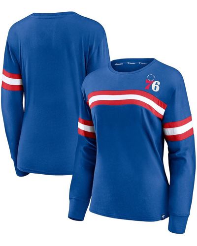 Fanatics Logo Crewneck Shirts & Tops - Blue