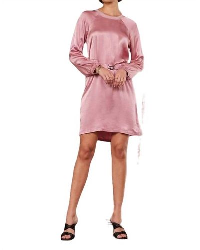 Lamade Unforgettable Silky Belted Dress - Pink