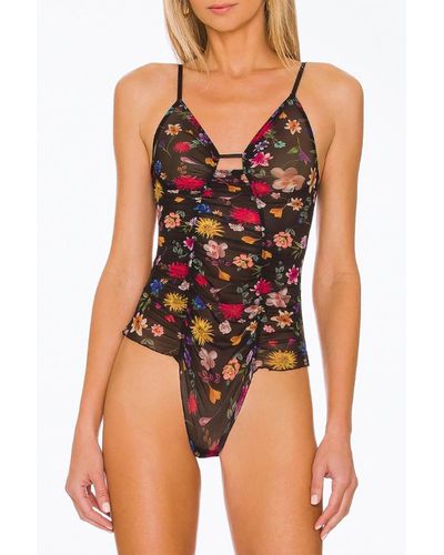 Only Hearts Sylvie Pin Up Bodysuit - Multicolor