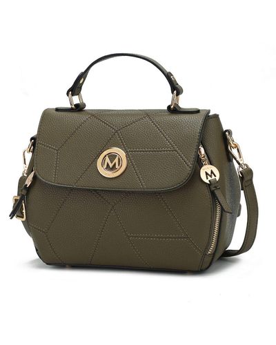 MKF Collection by Mia K Clementine Vegan Leather 's Satchel Bag - Green