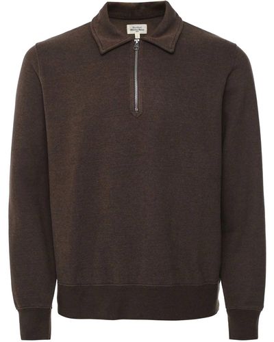 Hartford Zip Polo Sweater - Black