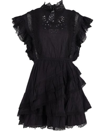 Ulla Johnson Ruffled Mini Dress - Black
