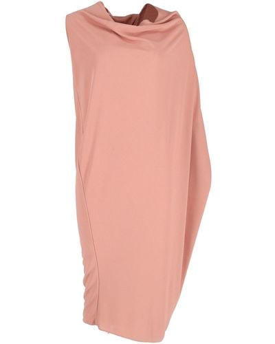 Lanvin Asymmetric Draped Dress - Pink