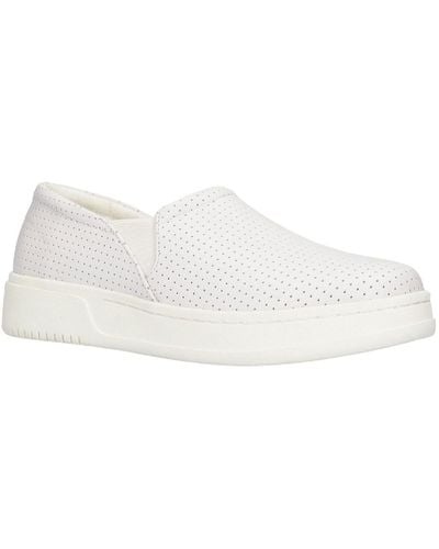 Bella Vita Maribel Leather Comfort Insole Slip-on Sneakers - White