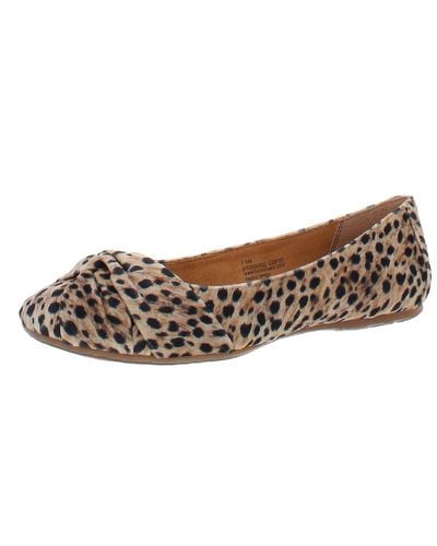 Born Lilly Cushioned Footbed Comfort Ballet Flats - Brown