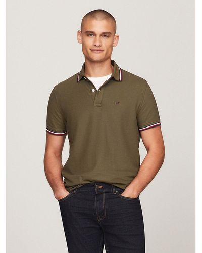 Tommy Hilfiger Regular Fit Tommy Wicking Polo - Green