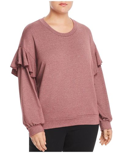 Elan Plus Comfy Cozy Sweatshirt - Pink
