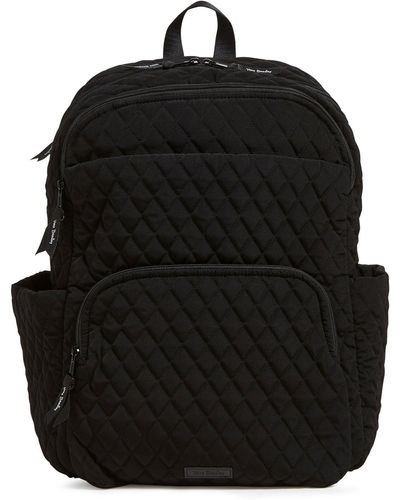 Vera Bradley Microfiber Essential Large Backpack - Black