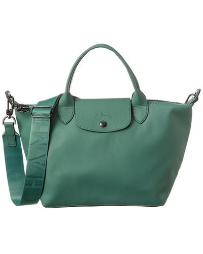 Longchamp Le Pliage Xtra Small Leather Handbag - Green