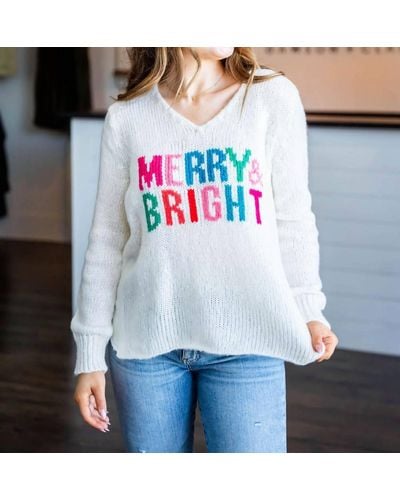 Wooden Ships Merry & Bright Sweater - Blue