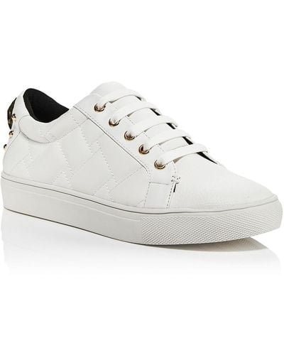 Kurt Geiger Ludo Quilted Leather Fashion Sneakers - White