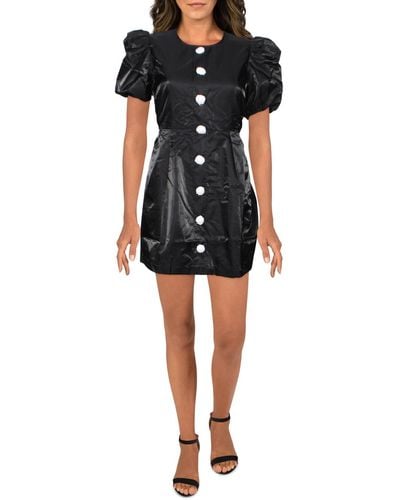 Danielle Bernstein Juniors Party Short Mini Dress - Black