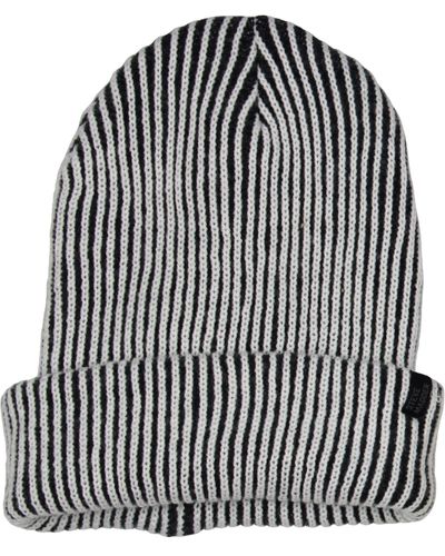 Steve Madden Rib Knit Stocking Beanie Hat - Black