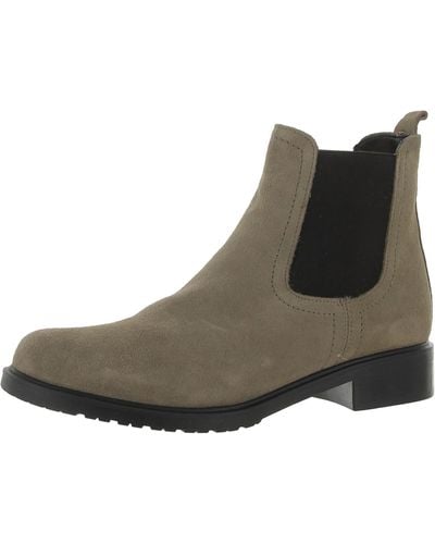 The Flexx Shetland Suede Round Toe Chelsea Boots - Brown