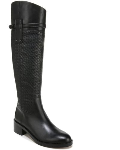 Franco Sarto Colttall Leather Tall Knee-high Boots - Black