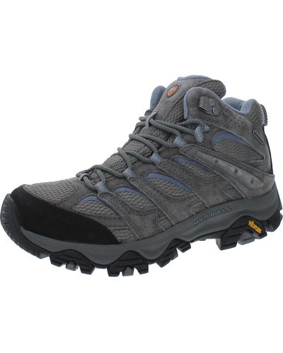 Merrell Moab 3 Mid Suede Waterproof Hiking Boots - Gray