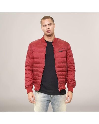 Members Only Solid Puffer Jacket - Red