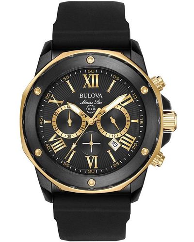 Bulova Marine Star Black Dial Watch