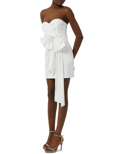 French Connection Bow Mini Sheath Dress - White